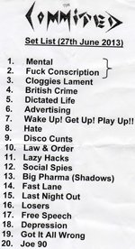 The Commited - Earls, Maidstone, Kent 27.6.13